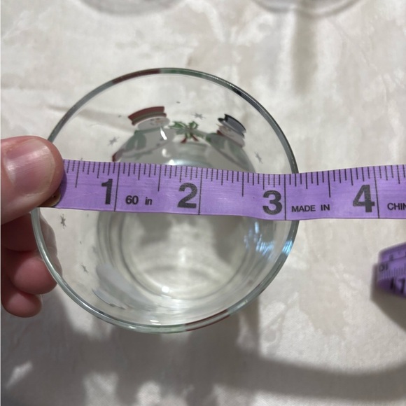 Snowman Themed Glass Tumblers Set of 3 - Picture 7 of 7